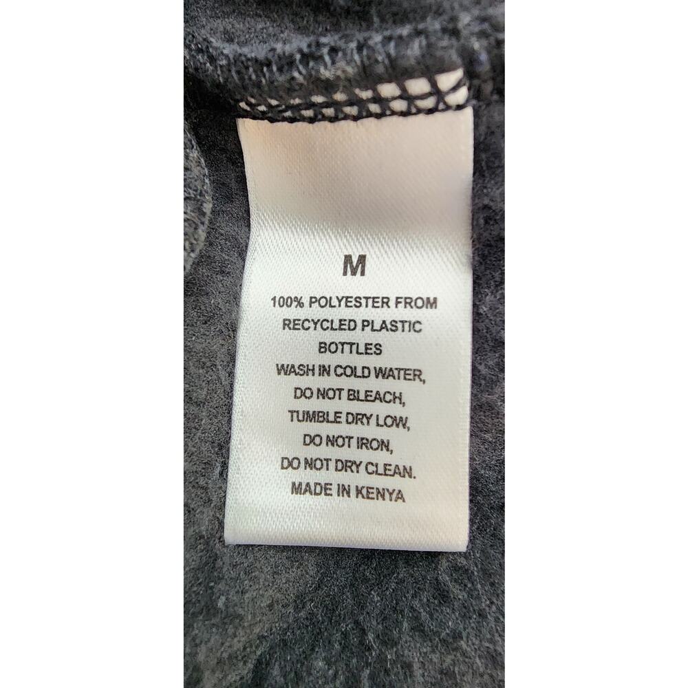 Susan G Komen Sweatshirt Womens Medium Black Sherpa Cozy Pullover Earth Yoga - Picture 12 of 13